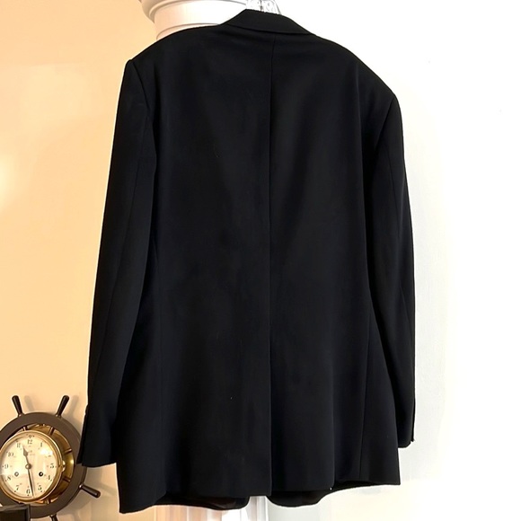 Black Camel Hair Sports Coat Blazer 46L - Closet Staple - Excellent Condition - Picture 6 of 10